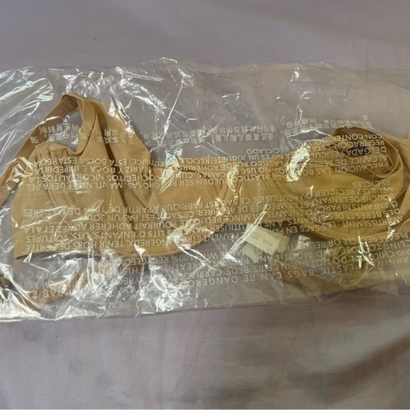 Aerie SMOOTHEZ Beige Mesh Unlined Underwire Balconette Bra - Picture 7 of 8